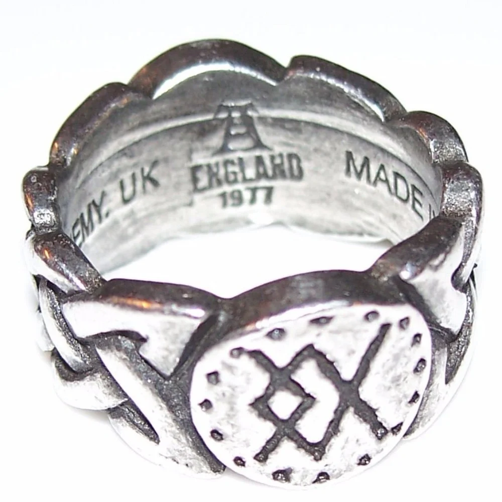 Viking Virility Ring Bind Rune Nordic Ring size 11 Alchemy Gothic made in UK